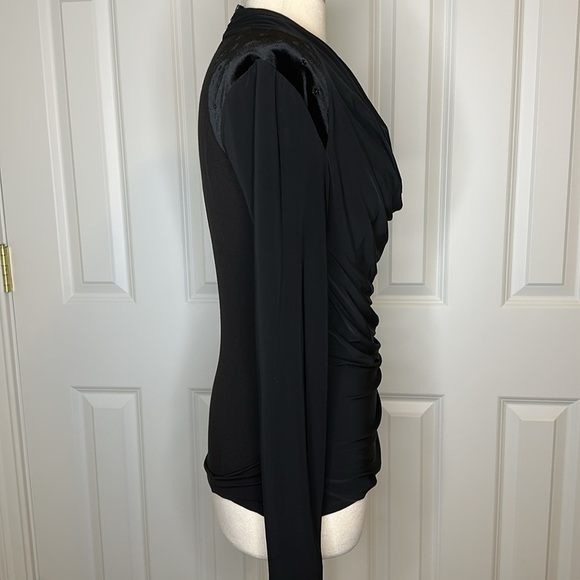 Eva Kayan Black Blouse Top Sz40 - Picture 5 of 7